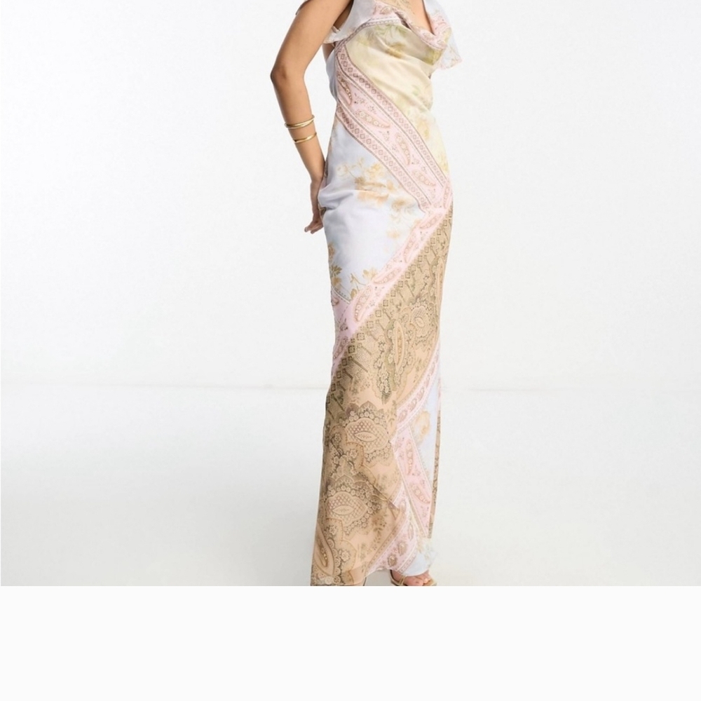 Elegant Multicolor Maxi Dress